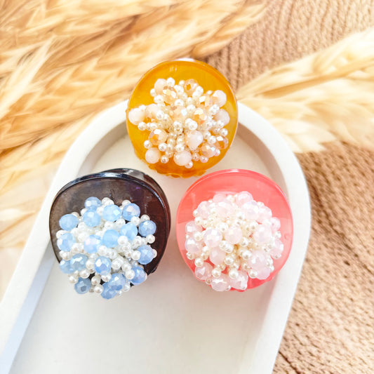 Round crystal Clutches / Claws