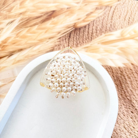 Pearl triagnle Clutches / Claws
