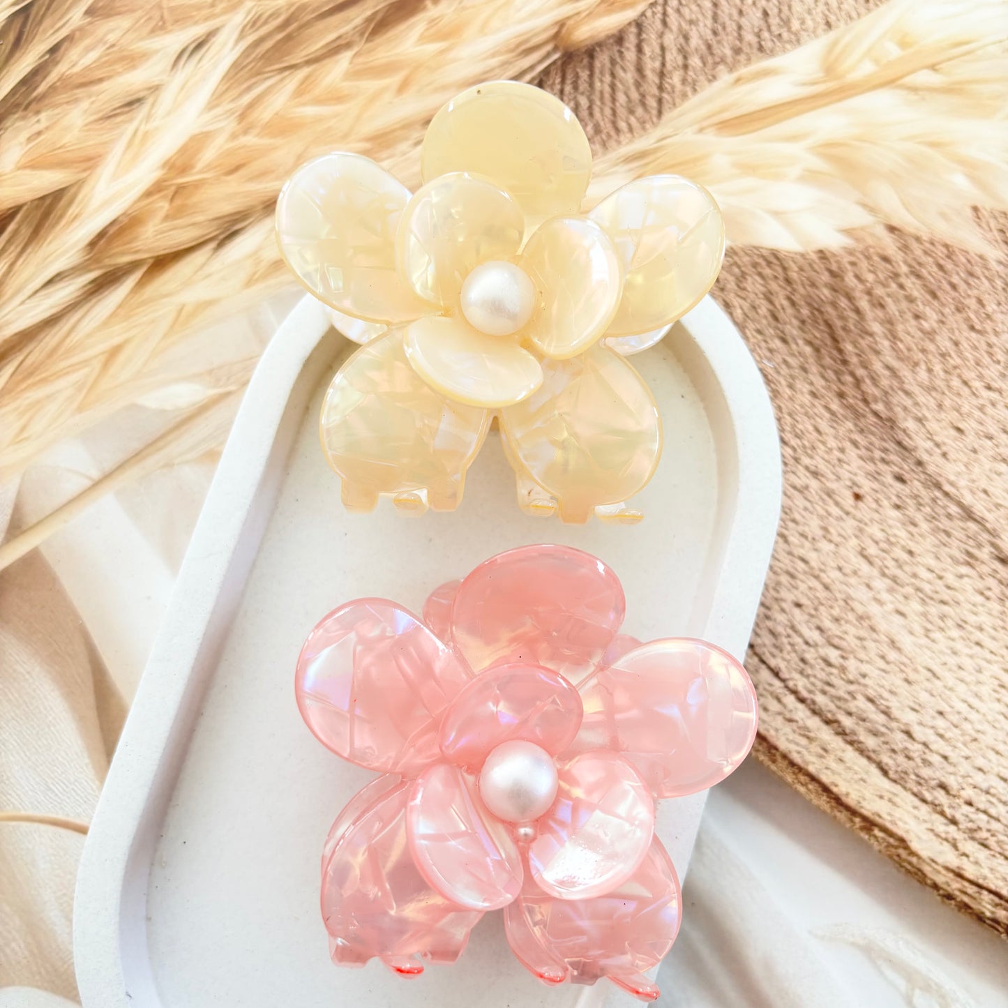 Flower marble Clutches / Claws