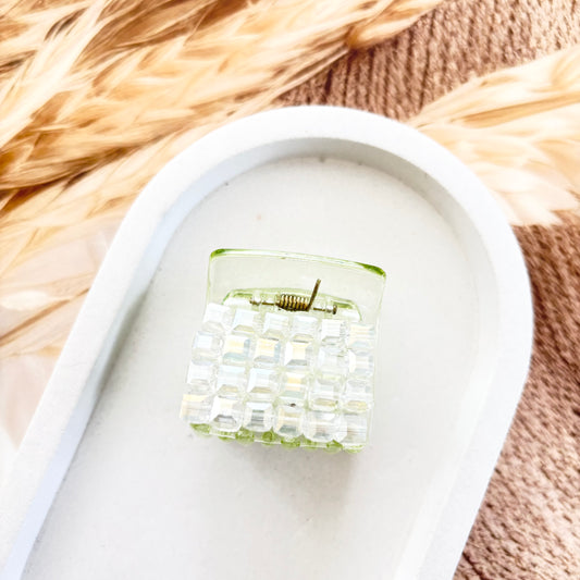 Square crystal Clutches / Claws
