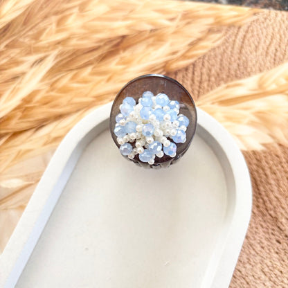 Round crystal Clutches / Claws