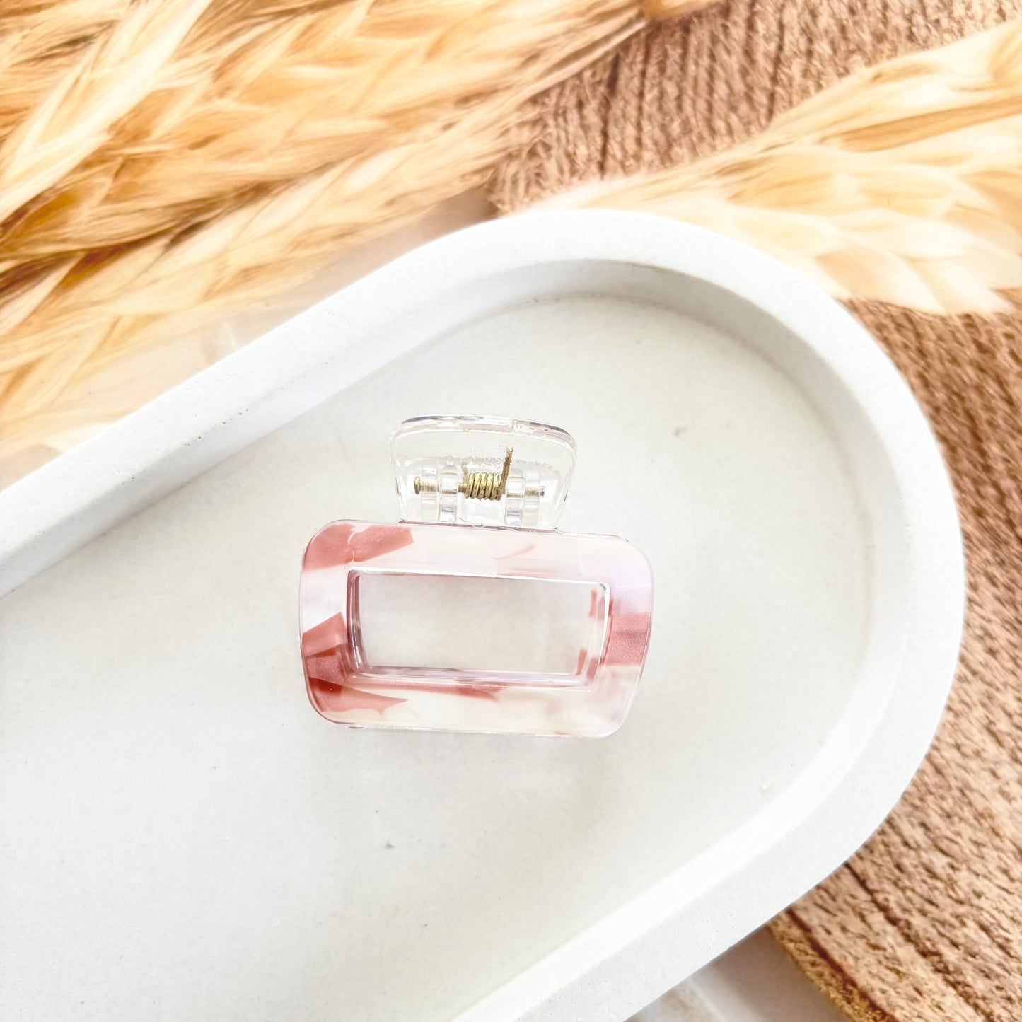 Rectangular marble Clutches / Claws