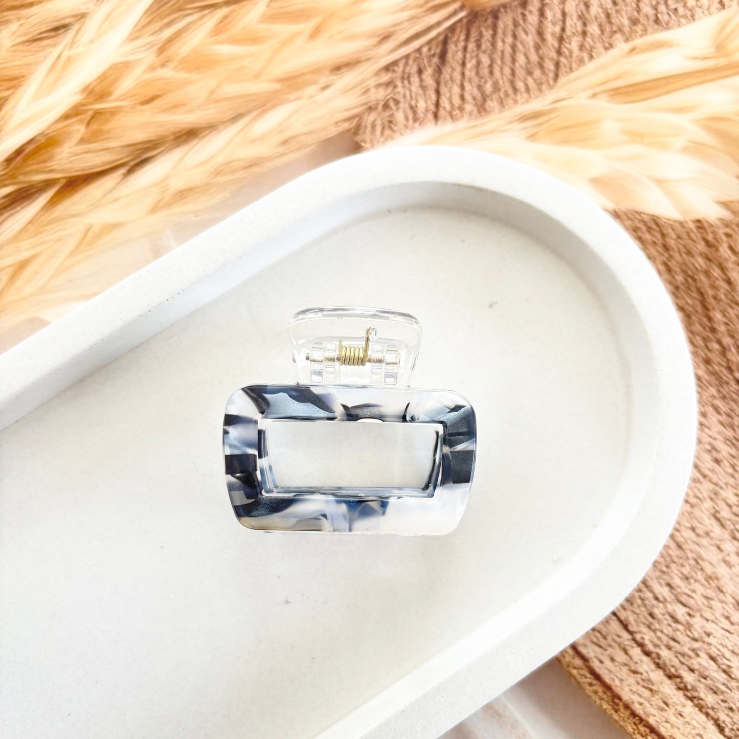 Rectangular marble Clutches / Claws