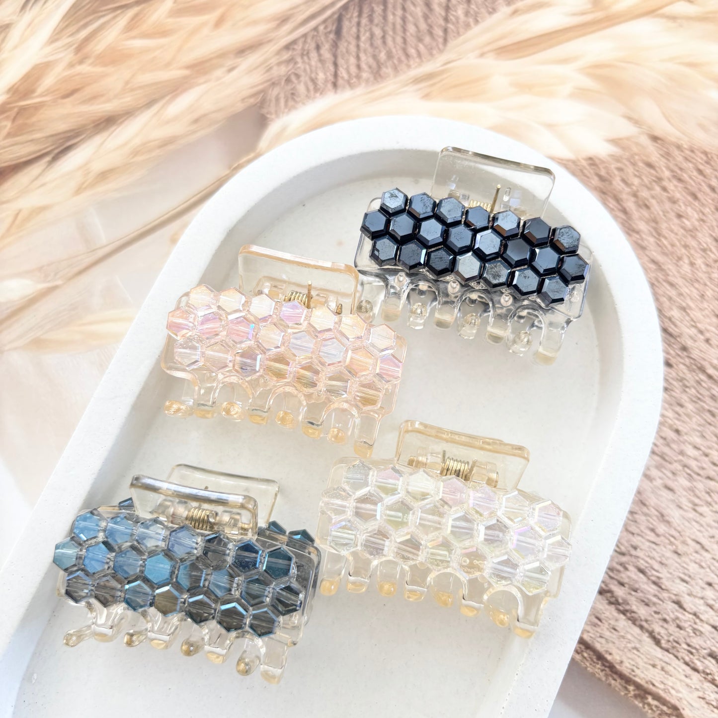 Crystal rectangle Clutches / Claws