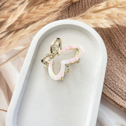 Butterfly with stone metal Clutches / Claws