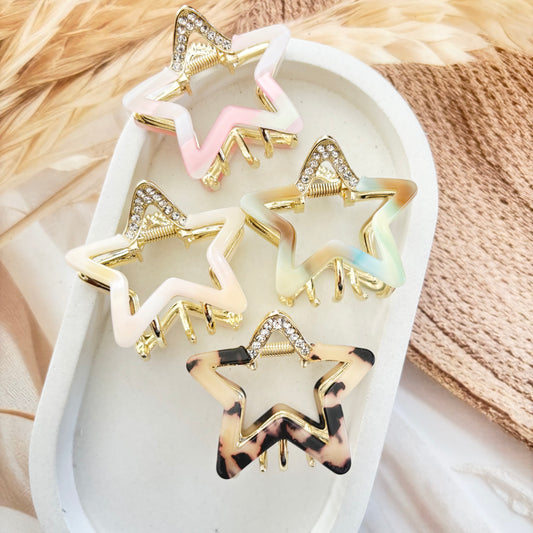 Star with stone metal Clutches / Claws