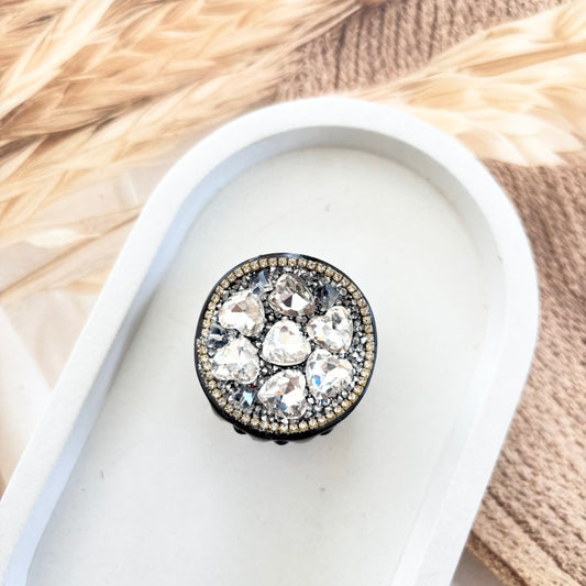 Premium Round crystal Clutches / Claws