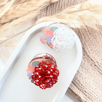 Round crystal Clutches / Claws